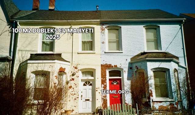 100 m2 Dubleks Ev Maliyeti 2025